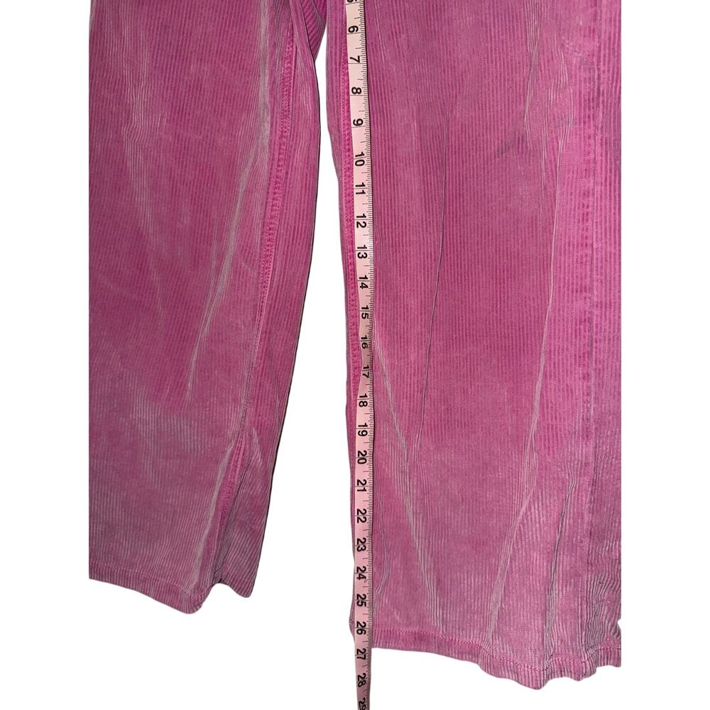 BDG Urban Outfitters High & Wide Pink Corduroy Pants - Size 28 - Picture 6 of 6